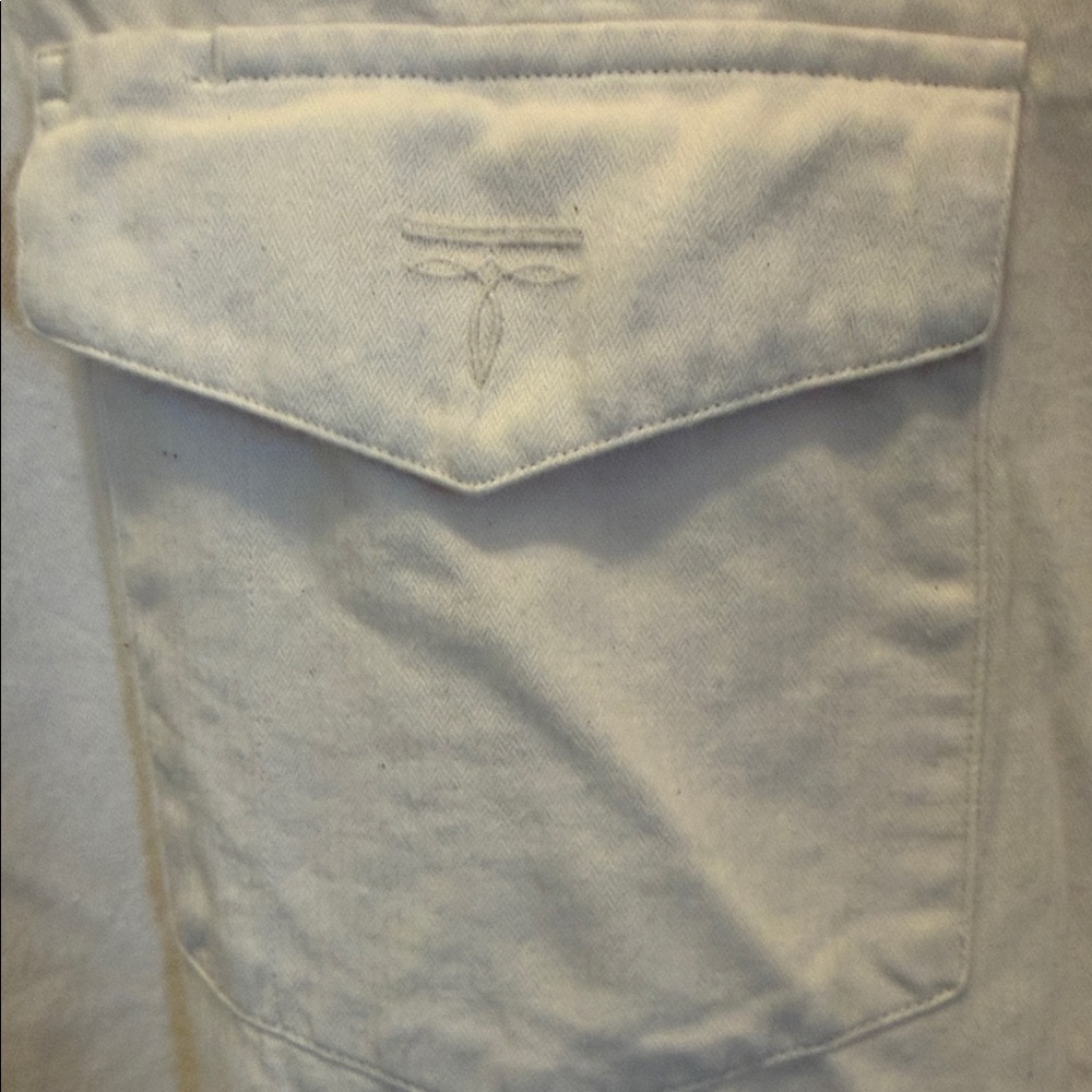 Lucchese Cream Casual Button Down Shirt - Picture 3 of 5